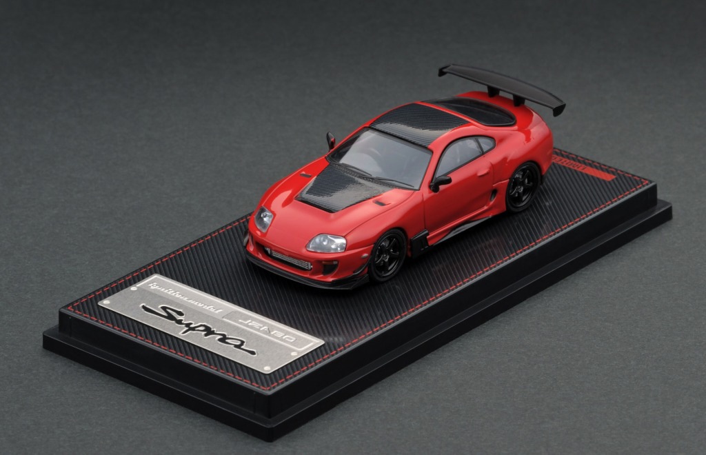 信頼も高い 1/64 Toyota ignitionモデル | Red【IG1862】 RZ (JZA80) Supra 乗用車