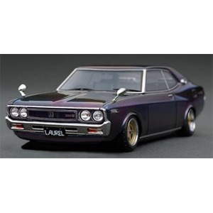 ミニカー　1/43 Nissan Laurel 2000SGX C130(メタリックパープル×グリーン) [IG1909] IG1909 1/43 Nissan Laurel 2000SGX (C130) Metallic Purple