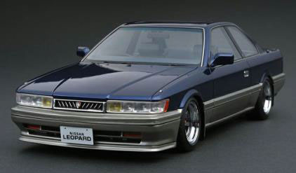 1/43 Nissan Leopard 3.0 Ultima (F31) Blue/Silver【IG2216