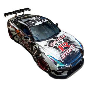 KJ Miniatures�b1/64 LBWK Nissan GT-R R35 Belgium GTR store edition�yKJ64002BG�z�bKJ64002BG LBWKNissan GT-R R35