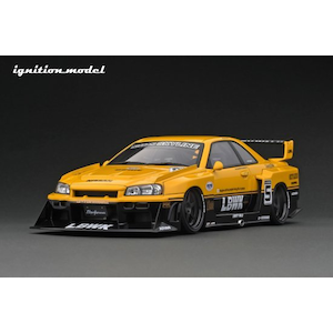 1/18 LB-ER34 Super Silhouette SKYLINE Yellow/Black【IG2702】【在庫処分】