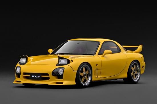 IDEALイエローバニー 1/18 Mazda RX-7 Mazda Speed A-spec (FD3S) Yellow【IG3946