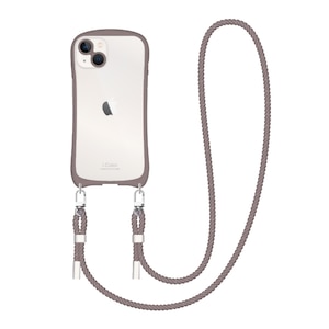 NATURALdesign�biPhone14/13�p �w�ʌ^�P�[�X �V�����_�[�X�g���b�v�t I.COLOR �i�J�J�I�j�bIP22-61-ICSH05