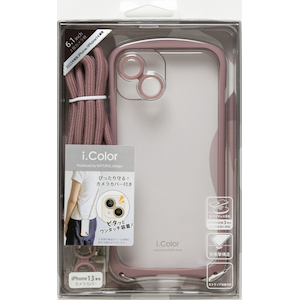 NATURALdesign�biPhone15�i6.1inch/2��j/14�p �w�ʌ^�n�C�u���b�h�P�[�X I.COLOR�i�J�J�I�j�bIP23-61-ICSH05