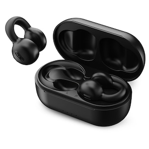KINGLUCKY｜空気伝導式 完全ワイヤレスBluetoothオープンイヤー型イヤホン（ブラック）｜I20-BLACK
