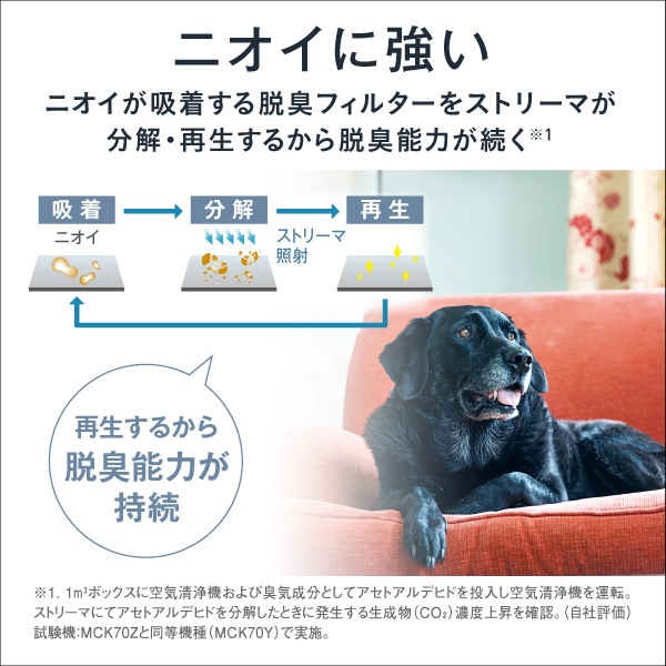 脱臭機能:現在の主流は2 タイプ