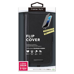 �o�f�`�biPhone 16�p �t���b�v�J�o�[�i�i�C����/�u���b�N�j�bPG-24AFP13BK