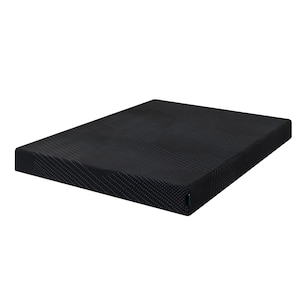 ZINUS JAPAN(�W�k�X)�bGreenTea �ᔽ���}�b�g���X �R�ہE�h�_�j���H 15cm �_�u��(�u���b�N)�bZJ-GTM-6D-BK