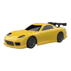TURBO RACING｜1/76 C71 Yellow On-road Car 電動RC完成セット【C71-YE】｜ﾊｲﾃｯｸ C71-YE ｲｴﾛｰ ｵﾝﾛｰﾄﾞｶｰ