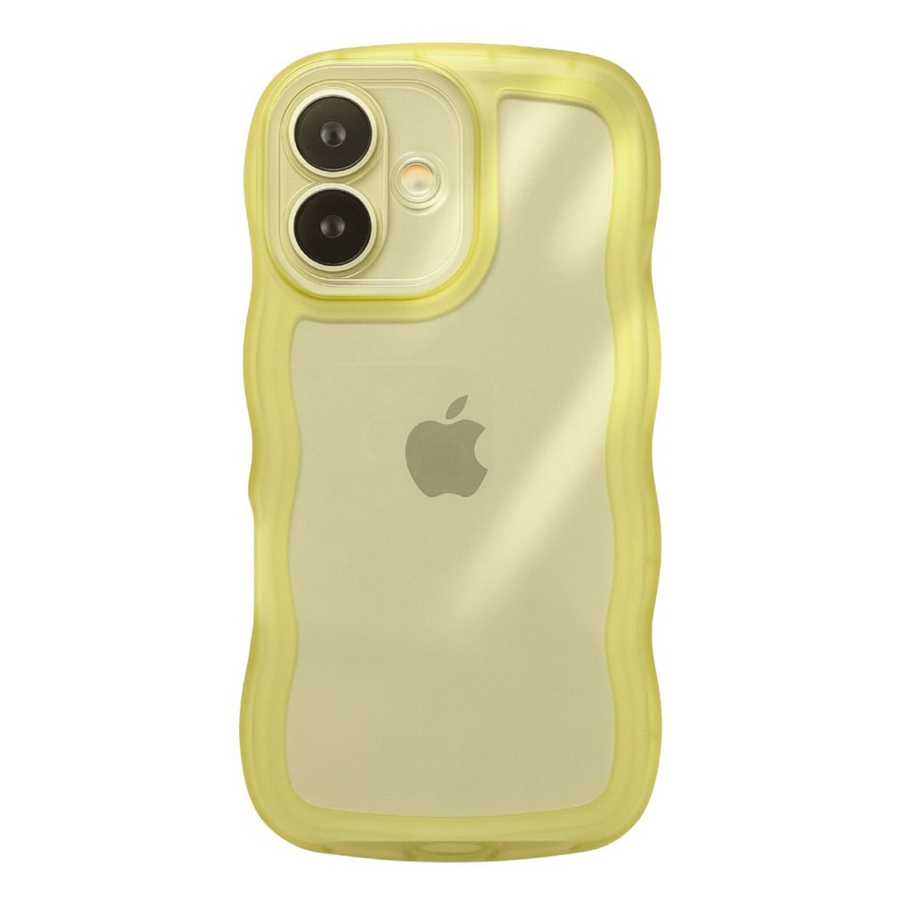 iPhone 16用 クリアなくねくねケース（イエロー） | COCO case｜ココ