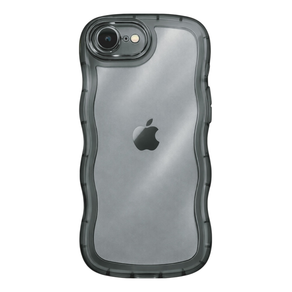 iPhone 17e/16e用 クリアなくねくねケース COCO CASE（ブラック