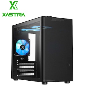 XASTRA�b�U�X�g���b�n���h���t�� Micro ATX PC�P�[�X�i�u���b�N�j�bCR410-ARGB