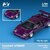 Finclassically�b1/64 Countach LP5000S Metallic purple with wing�yFY64092�z�bFY64092 ������ LP5000S �߰���w/��ݸ�