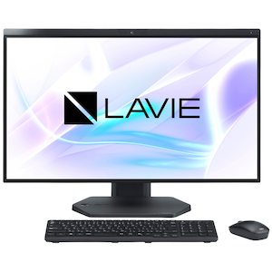 NEC�b�G�k�C�[�V�[�b��̌^�f�X�N�g�b�v�p�\�R�� LAVIE A27(27�^/Core i7 1355U/������ 16GB/SSD 512GB/DVD/Office)�t�@�C���u���b�N�bPC-A2795LAB-B