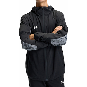 �A���_�[�A�[�}�[�b�����Y UA YARD WOVEN FULL-ZIP HOODIE JACKET�iBlack / Black / White�j�b6016770-001
