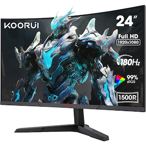 KOORUI�b�N�[���C�b�Q�[�~���O�t���f�B�X�v���C(24�^/�p��/VA/FullHD 1920�~1080/180Hz/1ms)(�u���b�N)�b24E6CA