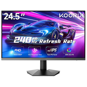 KOORUI�b�N�[���C�b�Q�[�~���O�t���f�B�X�v���C(24.5�^/Fast IPS/FullHD 1920�~1080/240Hz/1ms)(�u���b�N)�bG2511X