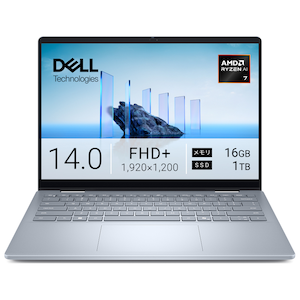 DELL�b�f���b�m�[�g�p�\�R�� Dell 14 Plus 2-in-1 DB04255(14�^/Windows11/Ryzen AI 7 350/������ 16GB/SSD 1TB/�^�b�`�p�l��)�A�C�X�u���[�bCCL74P-FWJ
