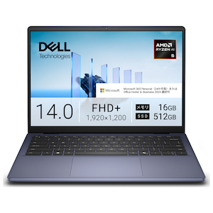 DELL�b�f���b�m�[�g�p�\�R�� Dell 14 DC14255(14�^/Windows11/Ryzen AI 5 330/������ 16GB/SSD 512GB/Office)�~�b�h�i�C�g�u���[�bMCD44-GNM3MJ
