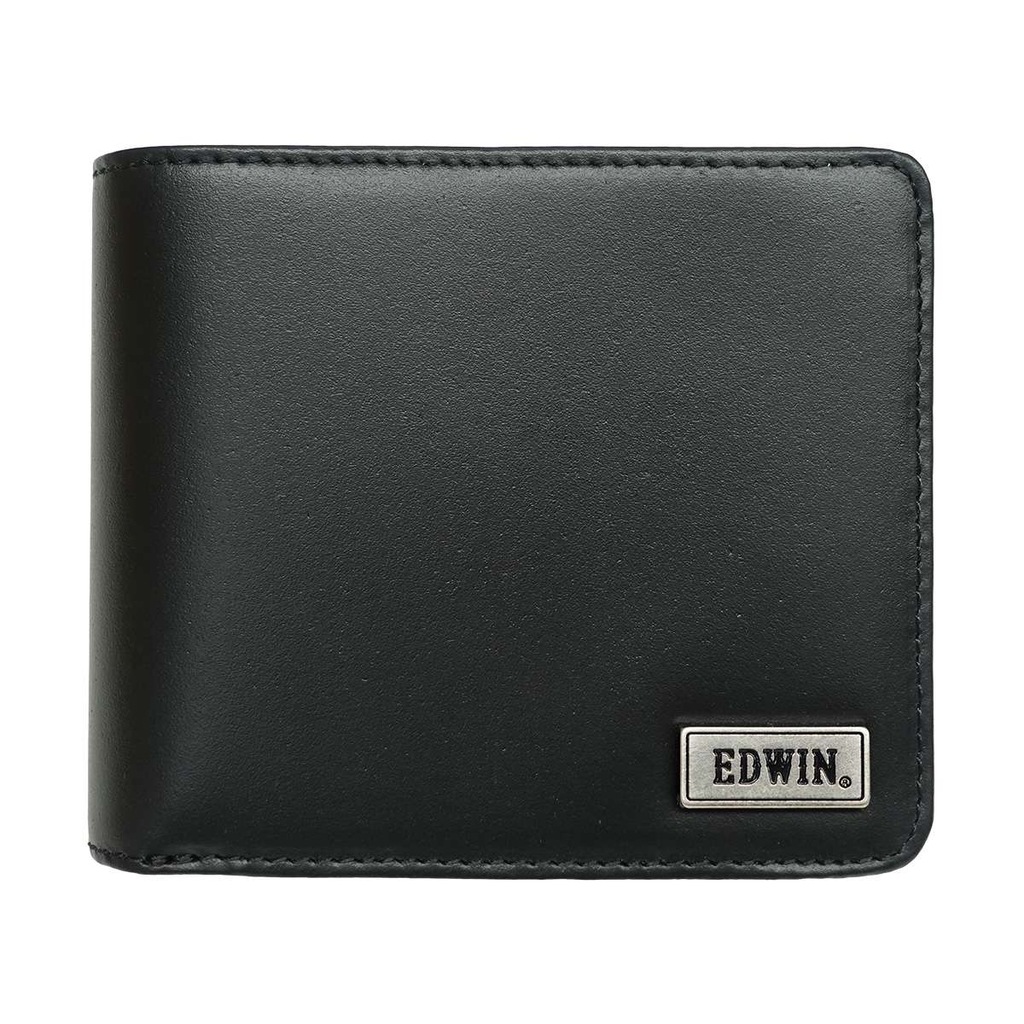0510744 BDレザー 中ベラ二ツ折財布（ブラック） | EDWIN