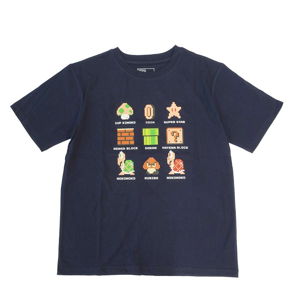 マリオ ドット集合Tシャツ（ネイビー・サイズ：M） | ファインプラス 