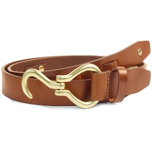 Lee(���[)�b0120604 30mm ���U�[�t�b�N�x���g�i�u���E���j�b21969022-BRN