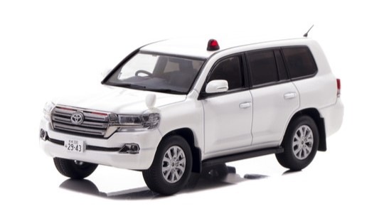 トヨタ ランドクルーザー URJ202 VIPガード警察車両 1/43 トヨタ ランドクルーザー AX (URJ202) 2018 宮崎県警察交通