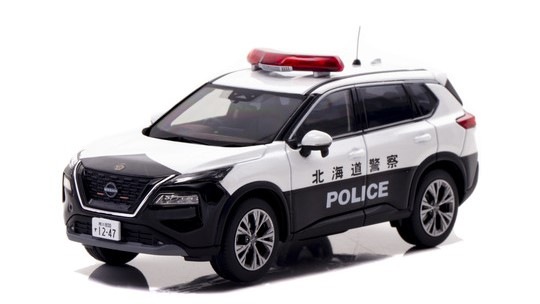 最高級のスーパー e-4ORCE S エクストレイル 日産 1/43 (T33) 北海道警察高速 2023 ミニカー