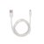 QTJ�i�N�I���e�B�g���X�g�W���p���j�b2.4A�Ή� �X���� USB-A�~2�|�[�g AC�[�d��{���C�g�j���O�[�d�P�[�u�� 1m�i�z���C�g�j�bQL-0201WH