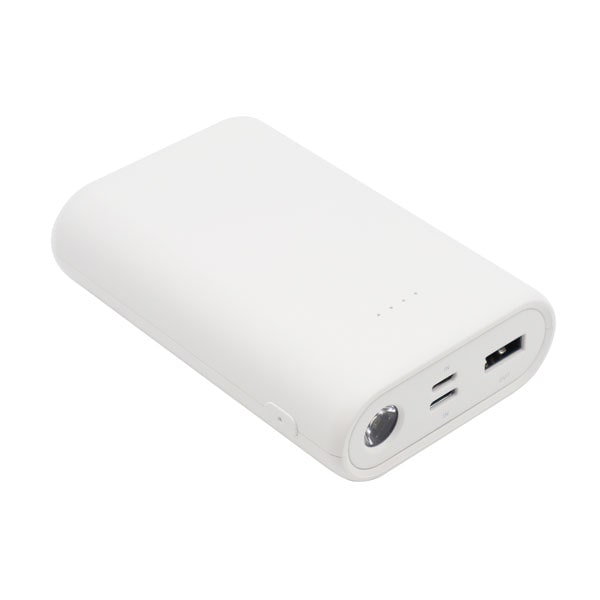 KOKIRI 10000mAh モバイルバッテリー ホワイト ハイディスク モバイルバッテリー 10000mAh コンパクト