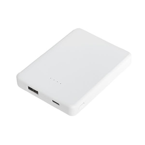 QTJ�i�N�I���e�B�g���X�g�W���p���j�bType-C1�|�[�g/USB1�|�[�g �X�������o�C���o�b�e���[ 5000mAh�i�z���C�g�j�bQTC-0507WH