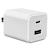QTJ�i�N�I���e�B�g���X�g�W���p���j�bPD3.2 40W�Ή� USB-A�{Type-C 2�|�[�gAC�i�z���C�g�j�bQU-0204WH