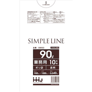 �n�E�X�z�[���h�W���p���b�S�~�� 90L 100�~90cm ����0.04mm 10���� GM93 ���^���Z���z�� �����bGM93