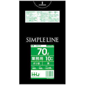 �n�E�X�z�[���h�W���p���b�S�~�� 70L 90�~80cm ����0.035mm 10���� GM72 ���^���Z���z�� ���bGM72