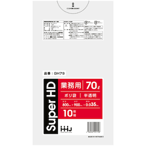 �n�E�X�z�[���h�W���p���b�S�~�� 70L 90�~80cm ����0.035mm 10���� GH79 �������bGH79