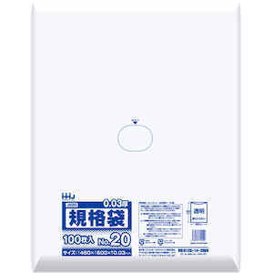 �n�E�X�z�[���h�W���p���b�S�~�� �K�i�� 20�� �H�i�����K�� ����0.03mm 100���� �����b349110