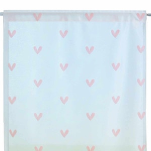 ���h���[�X�b�������[�X�J�[�e�� �n�[�g�� ��70cm�~��90cm �s���N�b34076PK90