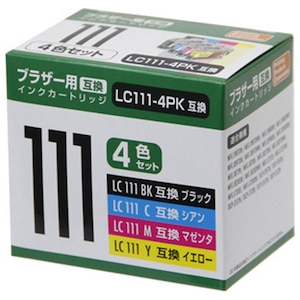 PPC�b�u���U�[�p�݊��C���N�i4�F�p�b�N�j�bPP-BLC111-4P