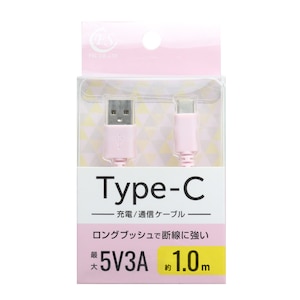 FSC�b�[�d/�ʐM�Ή� Type-C�P�[�u�� 1.0m�i�s���N�j�bFS-UAC100-PK