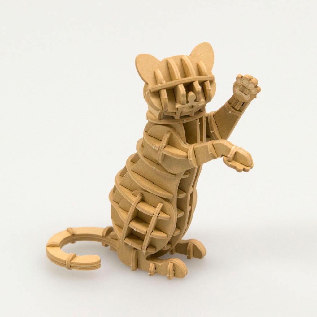 Paper Art si-gu-mi ネコ 立ちポーズ（紙製パズル