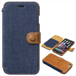 ZENUS｜iPhone6用 手帳型ケース Denim Vintage Pocket Diary｜Z4028I6
