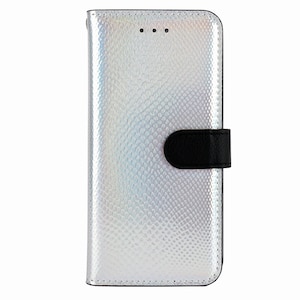 HANSMARE�i�n���X�}���j�biPhone 6s/6�p Hologram Calf Diary �蒠�^�P�[�X�i�V���o�[�j�bHAN6943IP6S