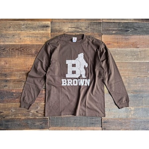 BACKYARD FAMILY(�o�b�N���[�h�t�@�~���[)�bLONG SLEEVE T-SHIRT�iBROWN M�T�C�Y�j�bBF024141-1A-2F