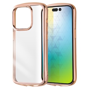 ���C�A�E�g�biPhone15 Pro�i6.1inch/3��j�p TPU�\�t�g�P�[�X METAMORU�i�s���N�S�[���h�j�bRT-P42TC13/PGM