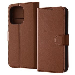 ���C�A�E�g�biPhone15 Pro�i6.1inch/3��j�p �ϏՌ� �蒠�^���U�[�P�[�X �V���v�� �}�O�l�b�g�i�u���E���j�bRT-P42ELC1/DK