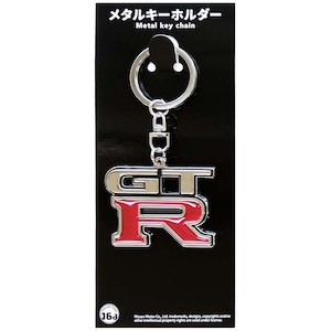 【再生産】NISSANスカイラインGT-R (BNR34) エンブレムメタルキーホルダー【在庫処分】