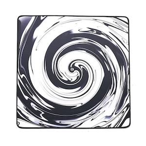 Gamesense（ゲームセンス）｜ゲーミングマウスパッド 500×500×3mm（ブラック×ホワイト）｜MPRADARBLACKWHITEL