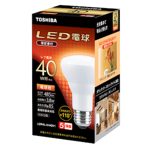 ���ŁbLED�d�� ���t�d���` 40W�`����/485lm�i�d���F�����j�y1�z�bLDR4L-H/40V1