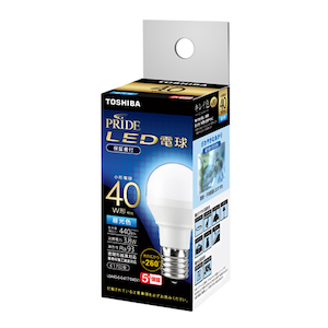 ���ŁbLED�d�� ���`�d���` 40W����/440lm�i�����F�����j�y1�z�bLDA4D-D-G-E17/S40V1