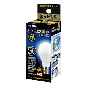 ���ŁbLED�d�� ���`�d���` 50W�`����/600lm�i�����F�����j�y������Ή��z�y1�z�bLDA5D-G-E17/DSK50V1